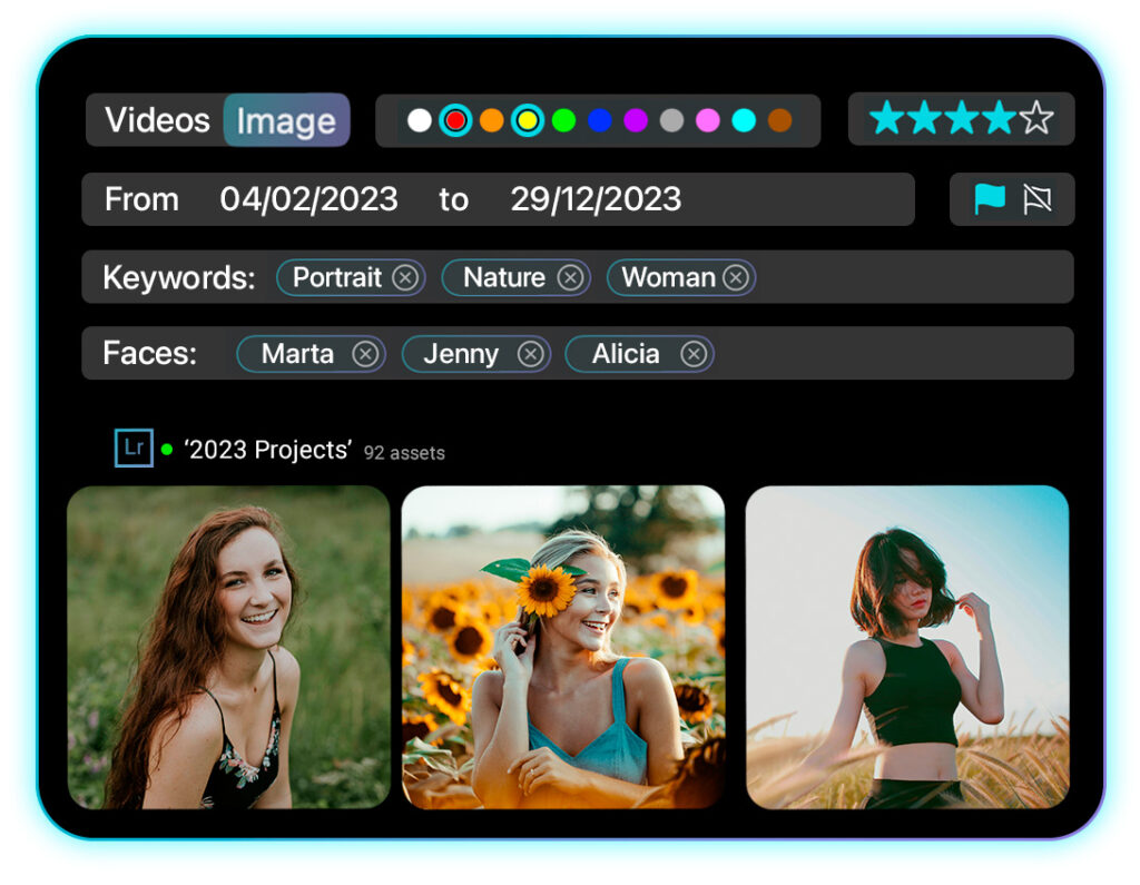 Peakto Search v1.1 für Lightroom und Capture One jetzt auch mit Metadatensuche