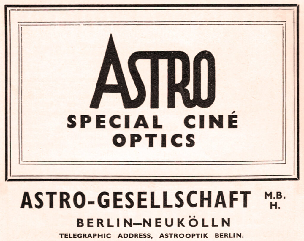 Historische Kino-Objektive